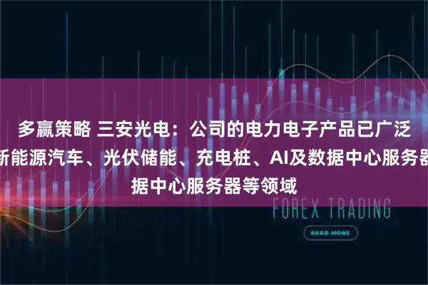 多赢策略 三安光电：公司的电力电子产品已广泛应用于新能源汽车、光伏储能、充电桩、AI及数据中心服务器等领域